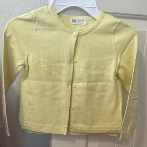 H&M Kids Light Yellow Cardigan